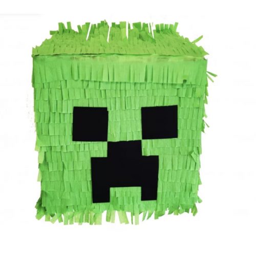 Minecraft formájú piñata